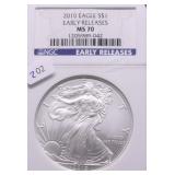 2010 NGC MS70 SILVER EAGLE