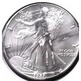 1987 SILVER EAGLE GEM
