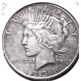1935 D PEACE DOLLAR XF DETAILS