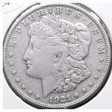 1921 S MORGAN DOLLAR XF