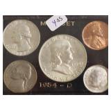 1954 D GEM MINT SET
