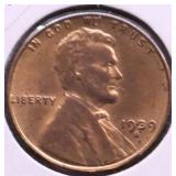 1939 S GEM RB LINCOLN CENT