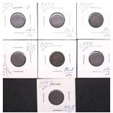 7 INDIAN HEAD CENTS