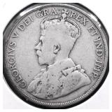 1912 CANADA 50 CENTS VG