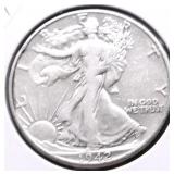 1942 WALKING HALF DOLLAR XF