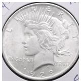 1923 CHOICE BU PEACE DOLLAR