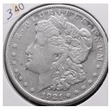 1921 S MORAN DOLLAR XF