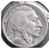 1930 S BUFFALO NICKEL VF