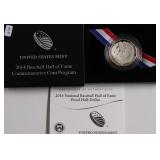 2014 BASEBALL HALF DOLLAR W BOX PAPERS