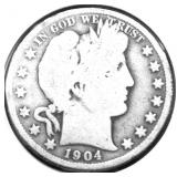 1904 O BARBER HALF DOLLAR G