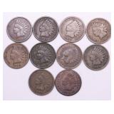 10 INDIAN HEAD CENTS
