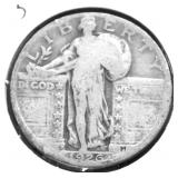 1926 D STANDING QUARTER VG
