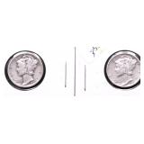 TWO MERCURY DIMES