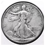 1945 WALKING HALF DOLLAR XF