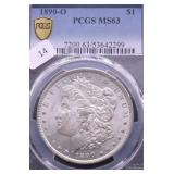 1890 O PCGS MS63 MORGAN DOLLAR
