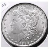 1896 CHOICE BU MORGAN DOLLAR