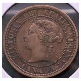 1882 CANADA LARGE CENT XF