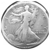 1917 D WALKING HALF DOLLAR G