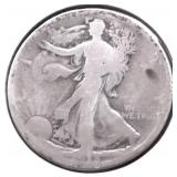 1918 D WALKING HALF DOLLAR G DETAILS