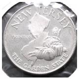 25.5 GRAMS SILVER NEW JERSERY STATE SEAL