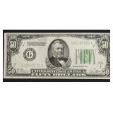 50 $ REDEMABLE IN GOLD FEDERAL RESERVE NOTE VF
