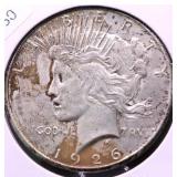 1926 PEACE DOLLAR XF