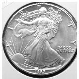 1987 SILVER EAGLE GEM