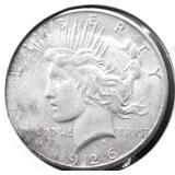 1926 S PEACE DOLLAR AU