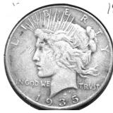 1935 PEACE DOLLAR VF