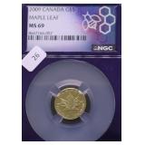 2009 NGC MS69 5 $ GOLD MAPLE LEAF