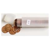 GEM RED ROLL OF 1973 D LINCOLN CENTS