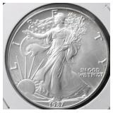 1987 SILVER EAGLE GEM