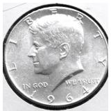 1964 GEM BU KENNEDY HALF DOLLAR