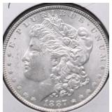 1887 CHOICE BU MORGAN DOLLAR