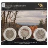 GREAT SMOKEY MOUNTAINS US MINT QUARTER SET
