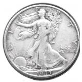 1944 S WALKING HALF DOLLAR XF