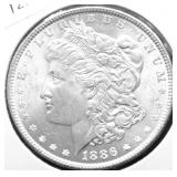 1886 GEM BU MORGAN DOLLAR