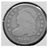 1830 BUST DIME VG