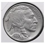 1937 S BUFFALO NICKEL AU