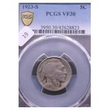 1923 S PCGS VF 30 BUFFALO NICKEL