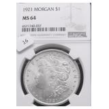 1921 NGC MS64 MORGAN DOLLAR