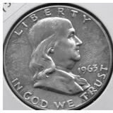 1963 PROOF FRANKLIN HALF DOLLAR