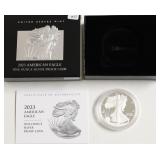 2023 PROOF SILVER EAGLE W BOX PAPERS