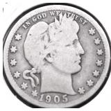 1905 BARBER QUARTER G