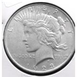 1923 CHOICE BU PEACE DOLLAR