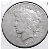1935 PEACE DOLLAR VF