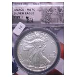 2021 W ANACS MS70 SILVER EAGLE