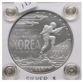 PROOF KOREA WAR SILVER DOLLAR
