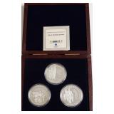 3 OZ .999 SILVER  ROUNDS W BOX