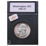 1951 GEM BU WASHINGTON QUARTER